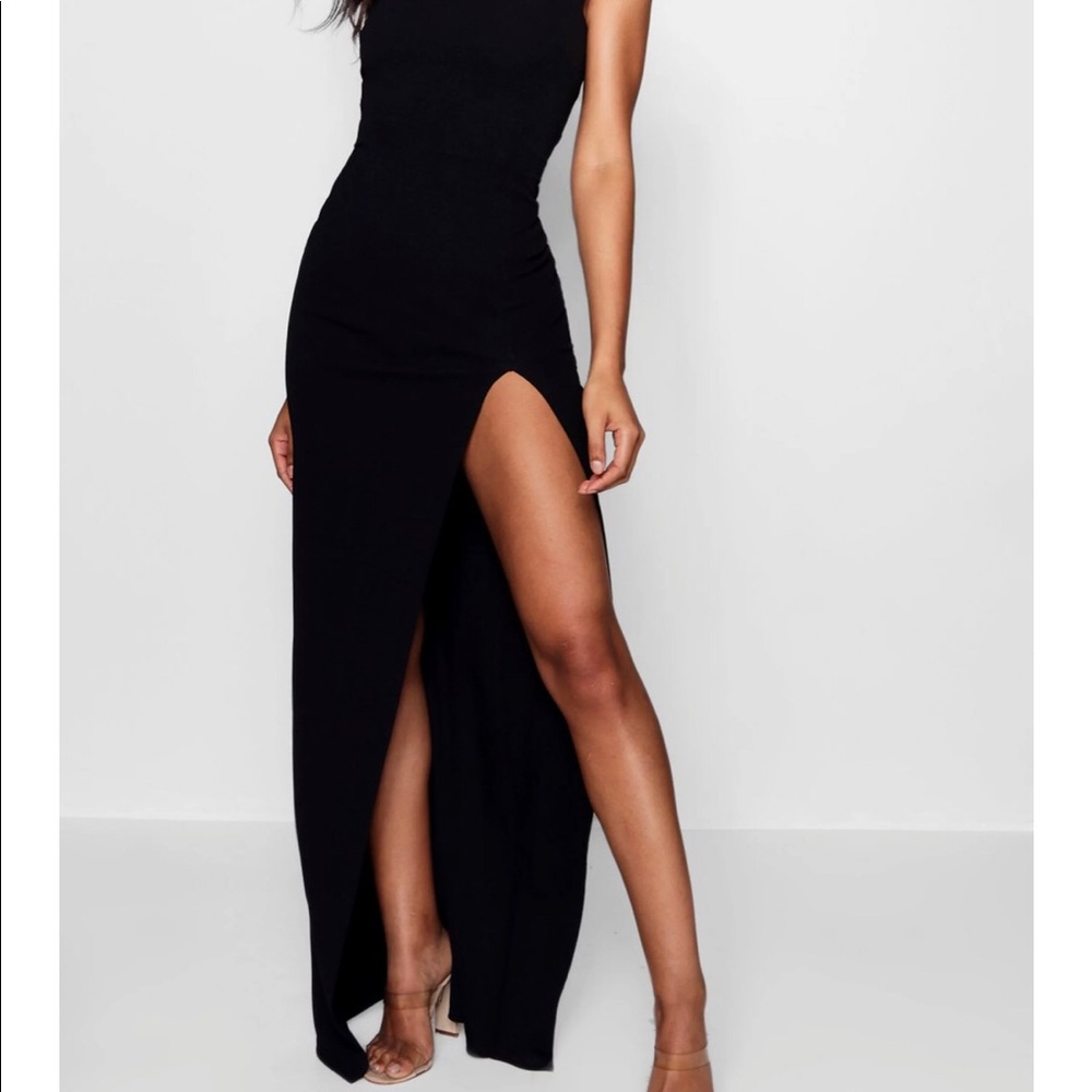 Nasy Gal Bodycon Black Long Party Dress